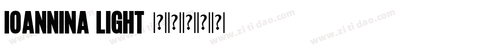 Ioannina Light字体转换